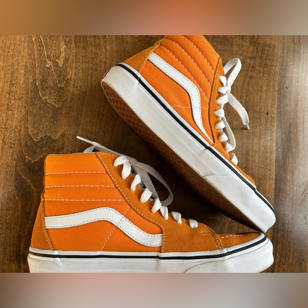 Vans Sk8-Hi - Kids 4.5 - Desert Sun - Orange Hi tops - Picture 2 of 15